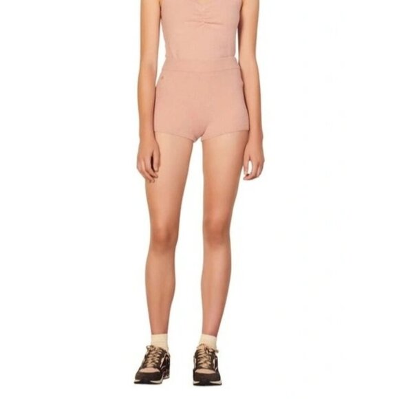 Sandro Paris Women's Izzie Shorts Size 38 6 US Medium Powder Pink NWT MSRP $145 - Picture 1 of 6